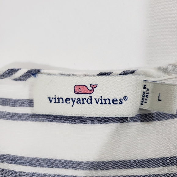 VINEYARD VINES LIGHTWEIGHT TUNIC BLOUSE STRIPED - Picture 4 of 10